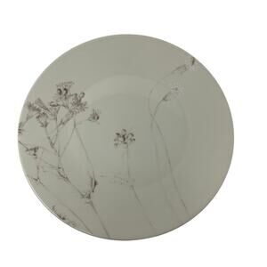 Calvin Klein Thistle Dinner Plate 10.5" Swid Powell Modern Minimal White Floral
